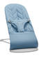 BabyBj=C3=B6rn Bouncer Bliss sitteri Woven Petal Quilt, Blue. - Sitterit - BB006223 - 1