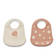 Liewood Tilda ruokalappu 2-pack shell/pale tuscany. - Ruokalaput - 15128-1503 - 1