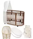 Stokke Sleepi V3 starttipaketti 8 in 1 Warm Brown. - Pinnasängyt ja lastensängyt - 104208STA3V3 - 1