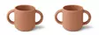 Liewood Gene muki 2-pack Cat/Tuscany rose. - Mukit ja nokkamukit - 12822-2073 - 1