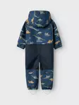 Softshell haalari Name It Alfa Dark Denim takaa. - Lasten välikausihaalarit - 13228605123 - 2