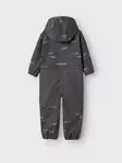 Softshell haalari Name It Alfa Grey Pinstripe Airplane takaa. - Lasten välikausihaalarit - 13237076123 - 4