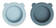 Liewood silikonilautanen 2-pack Peony, Sea blue/whale blue mix. - Lautaset ja kulhot - 15103-9753 - 1