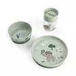 Done By Deer Foodie ruokailusetti Tiny trails Green - Lautaset ja kulhot - 1566133 - 1