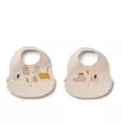 Liewood Ember ruokalappu 2-pack Cats And Dogs/Sandy. - Ruokalaput - 20119-2503 - 1