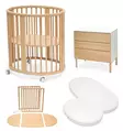 Stokke Sleepi Mini ja Dresser starttipaketti Natural V3. - Pinnasängyt ja lastensängyt - 221606STA4V3 - 1