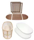 Stokke Sleepi Mini V3 lisäpaketti sängyn suurentamiseen, Warm Brown. - Pinnasängyt ja lastensängyt - 221904STAV3 - 1