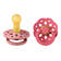 Bibs Boheme luonnonkumitutti 2 kpl Dusty Pink/Coral. - Tutit ja tuttinauhat - 240143 - 1