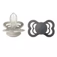 Bibs Supreme silikonitutti 2 kpl 6-18kk, Sand/Iron. - Tutit ja tuttinauhat - 260423 - 1