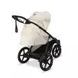 Cybex AVI SPIN juoksurattaat Seashell Beige takaa makuuasennossa. - Matkarattaat ja lastenrattaat - 524000743 - 12