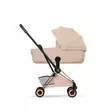 Cybex Coya/Mios Style vaunukoppa Cozy Beige taittuu kasaan. - Vaunukopat ja kantokassit - 526000463 - 4