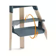 Syöttötuoli Stokke Clikk Bamboo Fjord Blue, käännettävällä jalkatuella. - Syöttötuolit - 695803 - 2