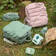 Done By Deer Quilted backpack lasten reppu Croco Green ja Powder v=C3=A4=
reiss=C3=A4. - Kerhoreput - 7033873 - 2