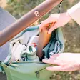 Done by Deer Stroller bag laukku Green, paljon tilaa tavaroille. - Hoitolaukut ja organizerit - 7043883 - 6