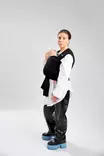 Najell Wrap kantoliina Charcoal Black, esisidottu malli. - Kantoreput - N011013 - 3