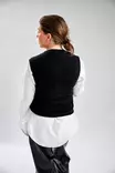 Najell Wrap kantoliina Charcoal Black takaa. - Kantoreput - N011013 - 7