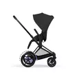 Cybex ePriam Comfort rattaat Matt Black/Sepia Black, istuinosa työntäjää kohti. - Lastenvaunut ja yhdistelmävaunut - 526000053 - 4