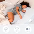 Doomoo Maxxy raskaustyyny Little Dots Grey nukkuessa naisella. - Raskaustyynyt ja tukityynyt - XXL03 - 6