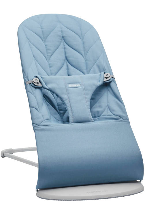BabyBj=C3=B6rn Bouncer Bliss sitteri Woven Petal Quilt, Blue. - Sitterit - BB006223 - 1