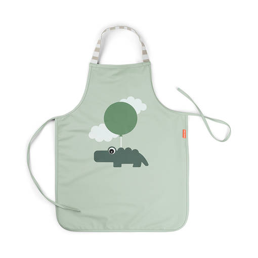 Done By Deer Kids Apron esiliina Happy Clouds Green. - Ruokalaput - 1343543 - 1