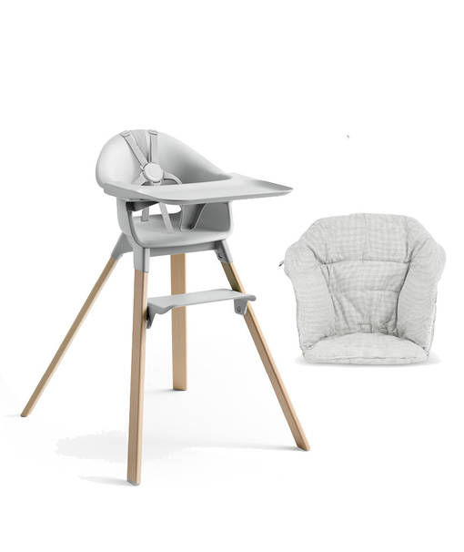Sy=C3=B6tt=C3=B6tuoli Stokke Clikk & pehmuste Cloud Grey. - Syöttötuolit - 552001KAMP3 - 1