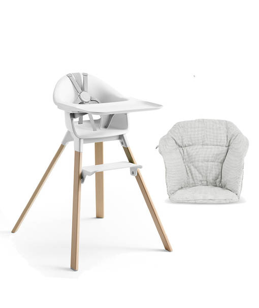 Sy=C3=B6tt=C3=B6tuoli Stokke Clikk & pehmuste White. - Syöttötuolit - 552004KAMP3 - 1