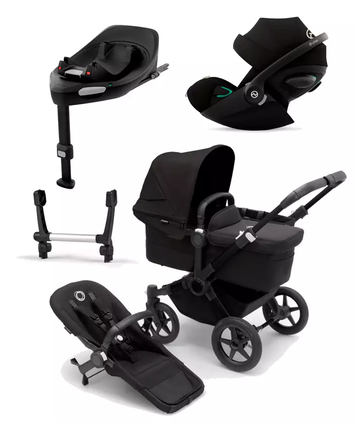 Bugaboo Donkey 5 starttipaketti Mono Complete, Black/Midnight Black. - Lastenvaunut ja yhdistelmävaunut - 100000002SACLG3 - 1