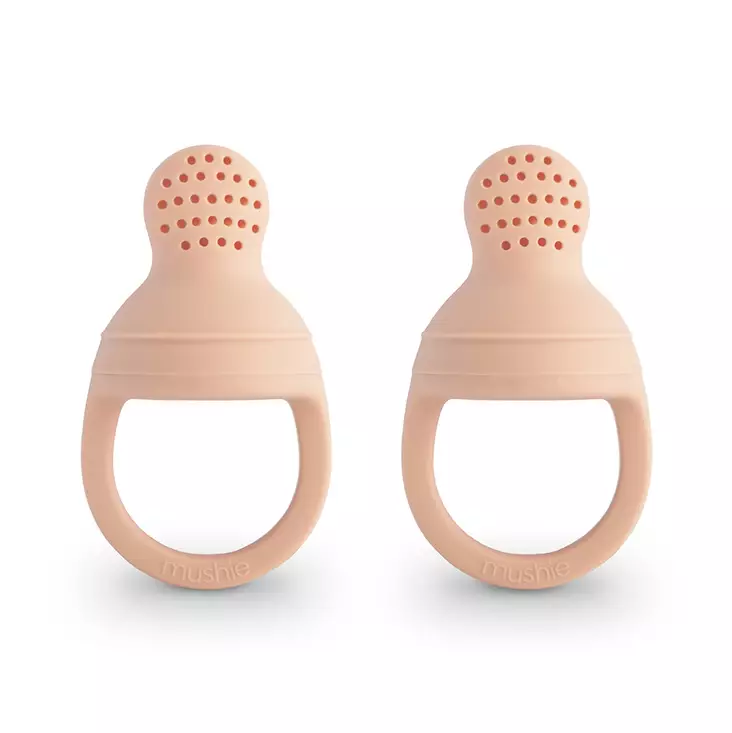 Mushie maistelututti 2 pack Fresh Food feeder, Blush. - Välipalapussit, eväsrasiat ja snackcupit - 102693 - 1