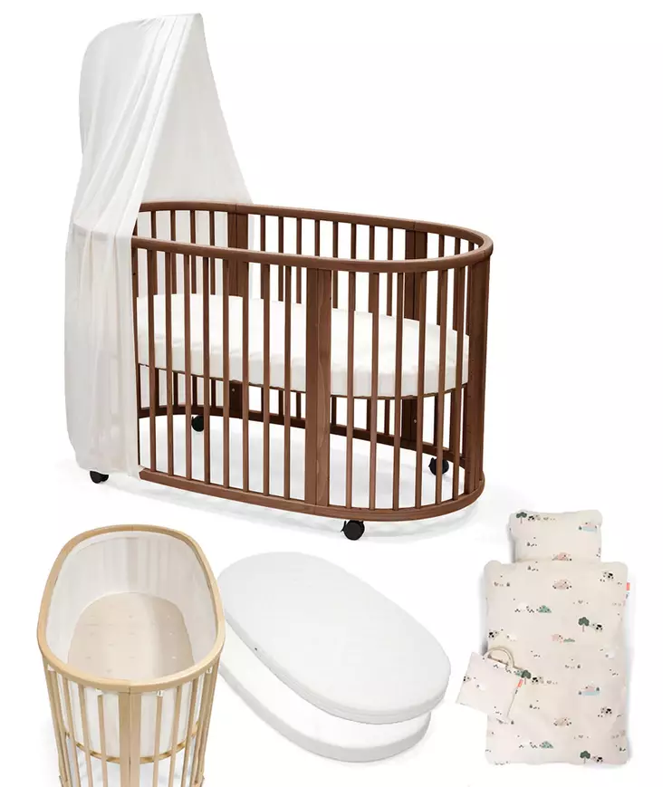 Stokke Sleepi V3 starttipaketti 8 in 1 Warm Brown. - Pinnasängyt ja lastensängyt - 104208STA3V3 - 1