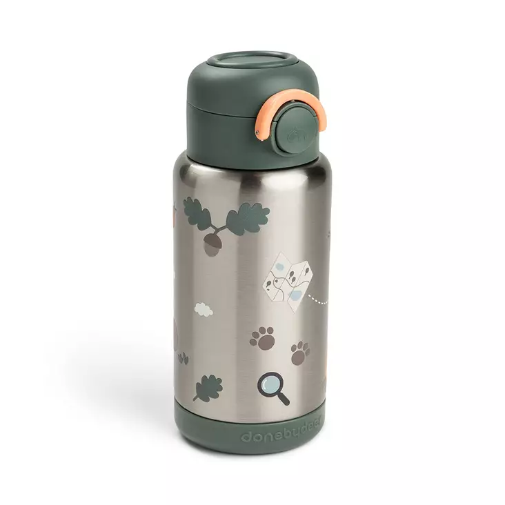 Termospullo pillillä Done By Deer Tiny Trails Green 340ml. - Juomapullot ja pillipullot - 1061233 - 1