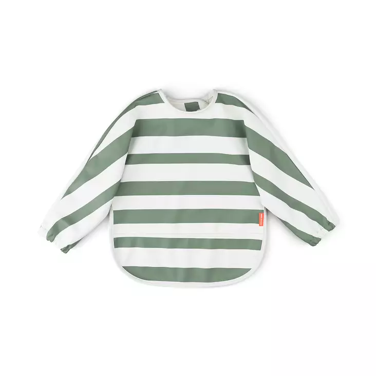 Done By Deer ruokalappu hihoilla Stripes Green. - Ruokalaput - 1353783 - 1
