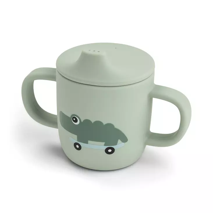 Nokkamuki Done By Deer 2-handle Spout cup, Playground Green - Mukit ja nokkamukit - 1469623 - 1