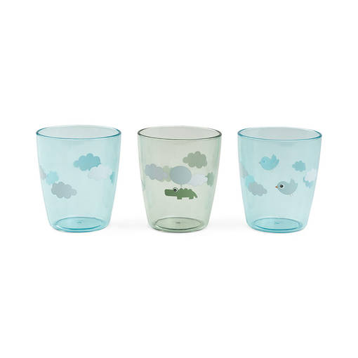 Done By Deer Yummy mini glass Happy Clouds blue. - Mukit ja nokkamukit - 1936523 - 1