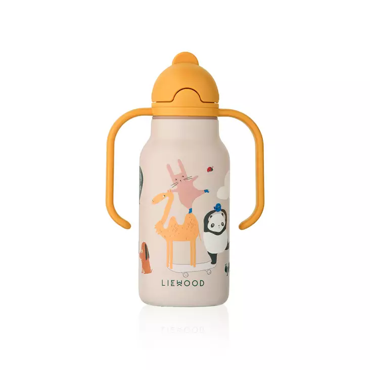 Liewood juomapullo Kimmie 250 ml Around The World/Sandy. - Juomapullot ja pillipullot - 19618-2623 - 1