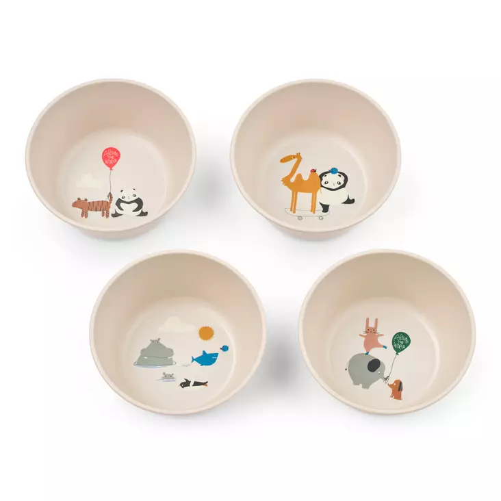 Liewood Cees kulho 4-pack Around The World/Sandy. - Lautaset ja kulhot - 20700-2623 - 1