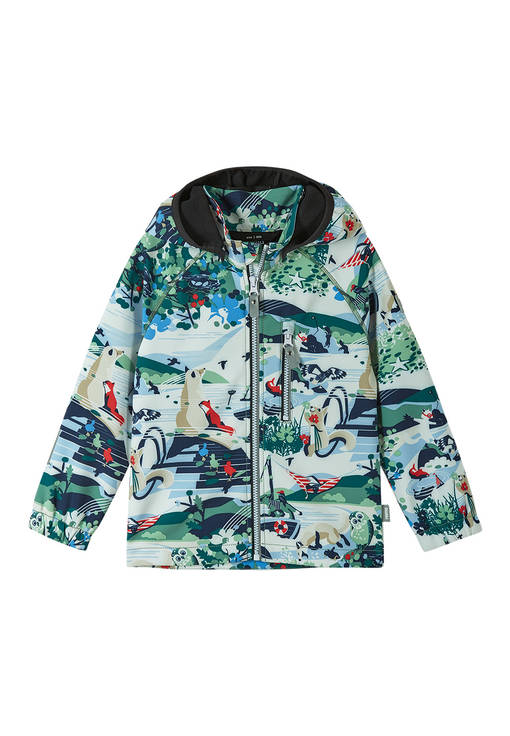 Reima Vantti softshell-takki Green clay. - Lasten välikausitakit - 5100009B-8683 - 1