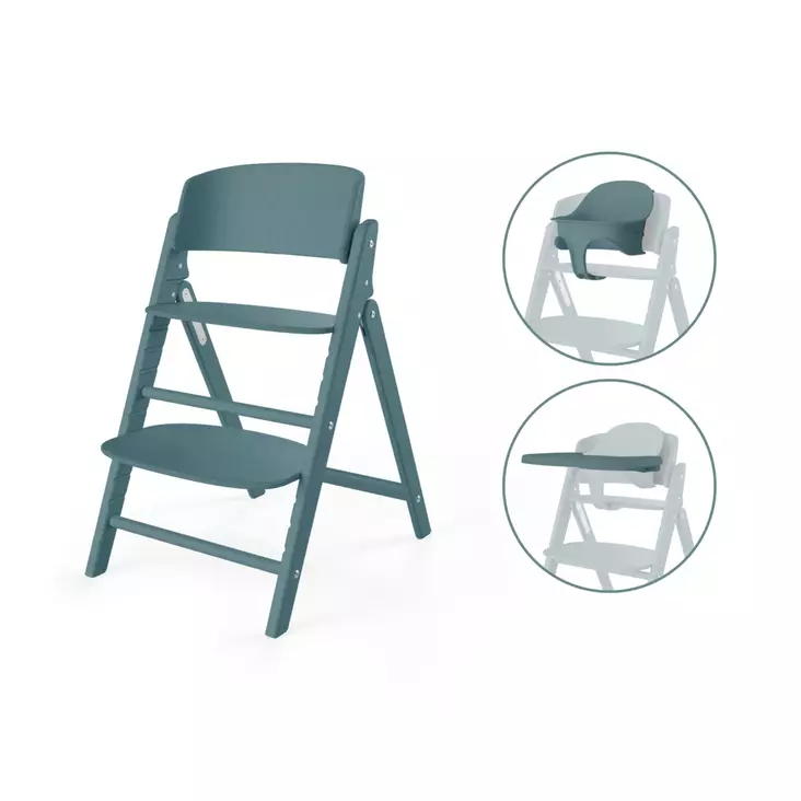 Cybex CLICK & FOLD sy=C3=B6tt=C3=B6tuoli 3in1 Stone Blue. - Syöttötuolit - 524000833 - 1