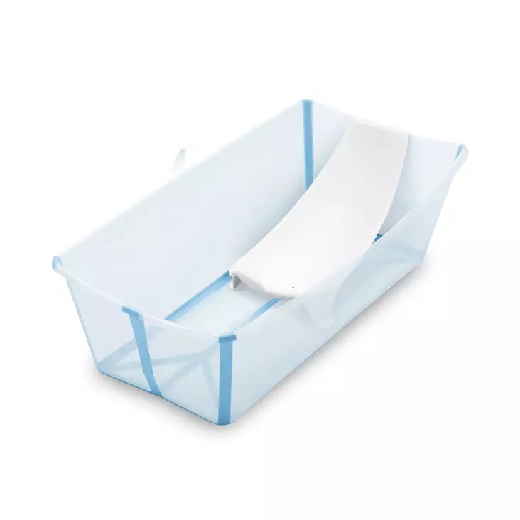 Stokke Flexi Bath XL kylpyamme+kylpytuki Ocean Blue. - Kylpyammeet ja kylpytuet - 639613 - 1
