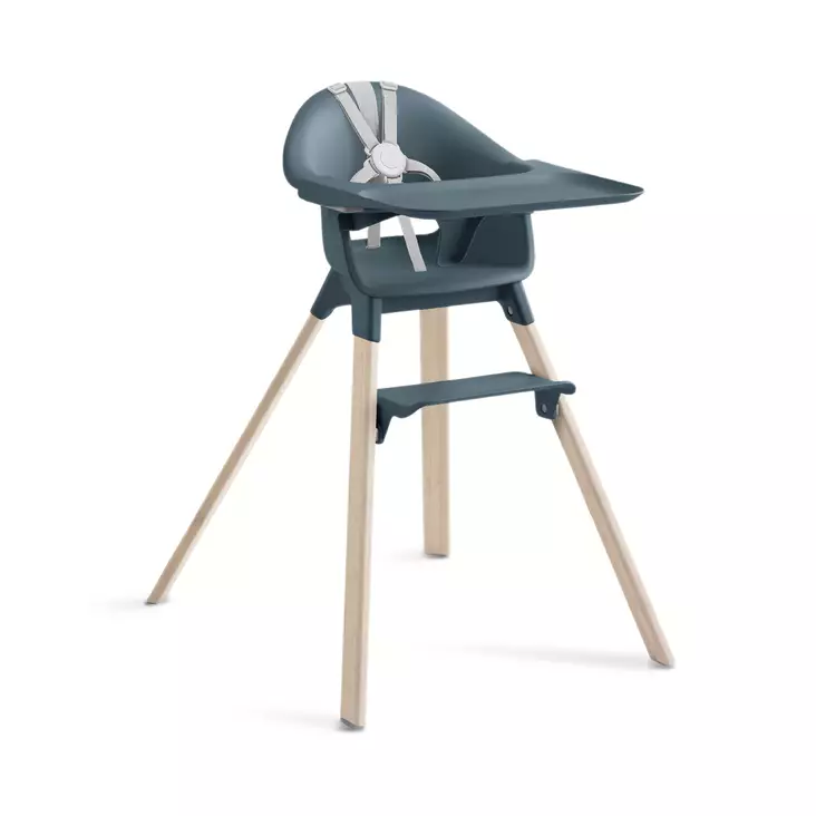 Syöttötuoli Stokke Clikk Bamboo Fjord Blue. - Syöttötuolit - 695803 - 1