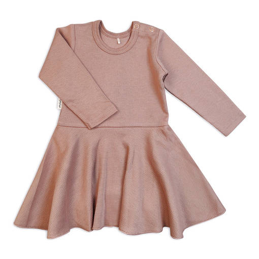Gugguu Baby Rib Bodymekko Pearl Mauve. - Vauvan mekot ja hameet - GUGBE0383 - 1