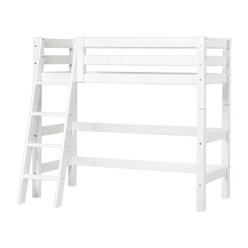 ECO Luxury keskikorkea sänky 70x160cm, kaltevat portaat - valkoinen - Sängyt - PRE-A7-3 - 1