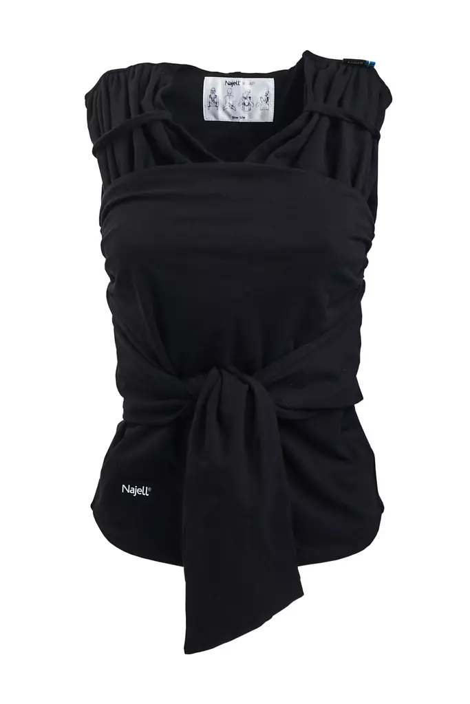 Najell Wrap kantoliina Charcoal Black. - Kantoreput - N011013 - 1