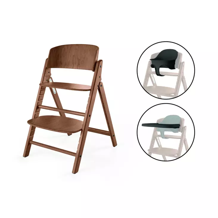 Cybex CLICK & FOLD syöttötuoli 3in1 All Natural Dark. - Syöttötuolit - 525000963 - 1