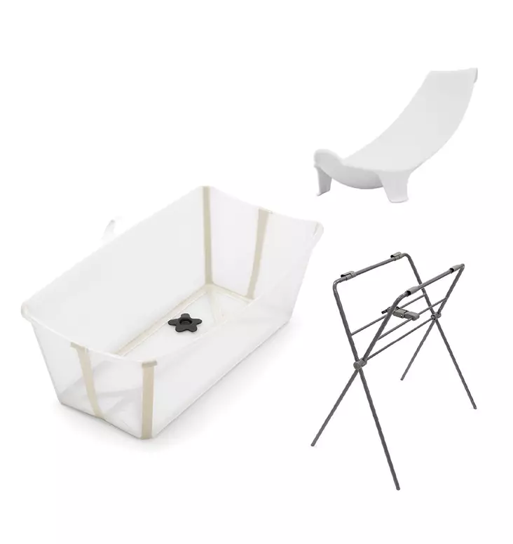 Stokke Flexi Bath starttipaketti 3 in 1 Sandy Beige. - Kylpyammeet ja kylpytuet - 531912STA3 - 1