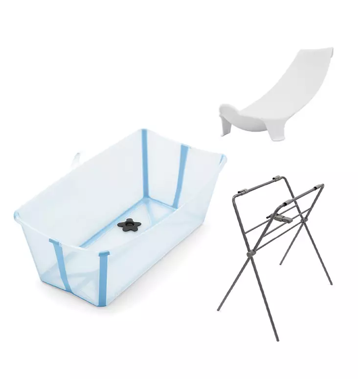 Stokke Flexi Bath starttipaketti 3 in 1 Glacier Blue. - Kylpyammeet ja kylpytuet - 531913STA3 - 1