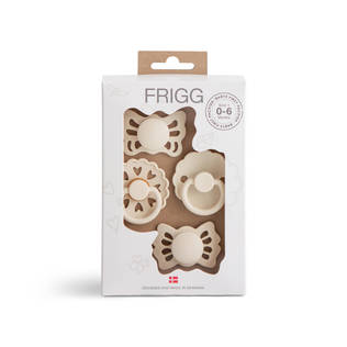 Frigg Baby=C2=B4s first pacifiers 4-pack Cream Fairytale. - Tutit ja tuttinauhat - 101484 - 1