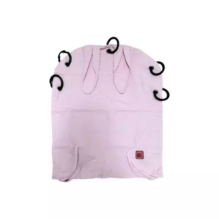 Emma kuomuverho Pupu pinkki. - Vaunuverhot ja kiinnitysrenkaat - 0983174-14 - 1
