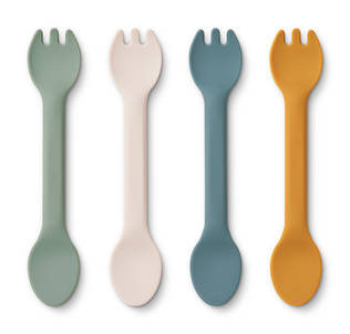 Liewood Jan aterimet faune green multi mix. - Ensilusikat ja lasten aterimet - 17396-1524 - 1
