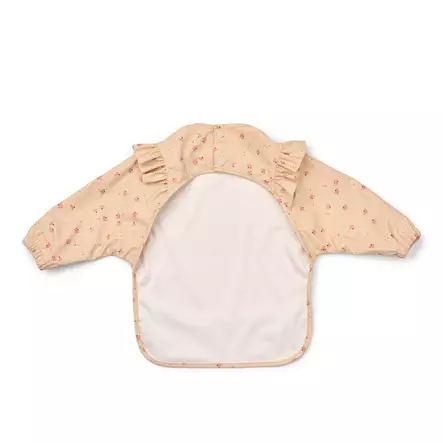 Liewood Merle Ruffle ruokalapussa takana nepparikiinnitys. - Ruokalaput - 20321-2614 - 2