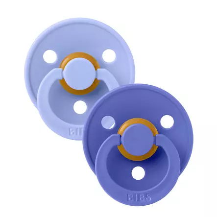 Bibs luonnonkumitutti 2 kpl 0-6kk Hush/Grape väreissä. - Tutit ja tuttinauhat - 2111434 - 2